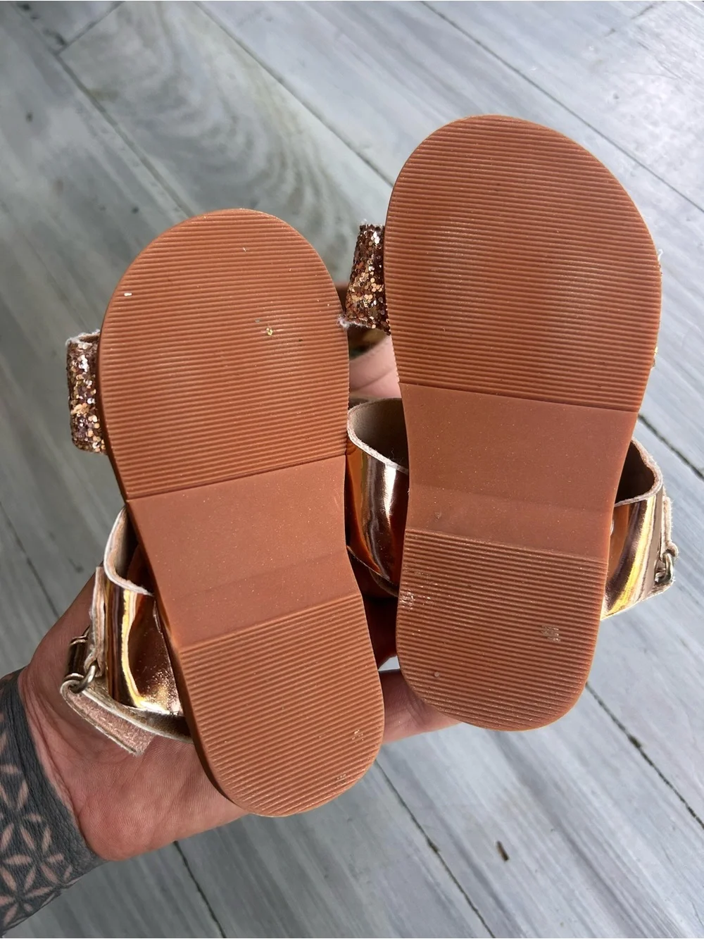 Toddler Girls Shoes Bundle Size 6 Rachel Shoes & Glitter Sandals 2 Pairs